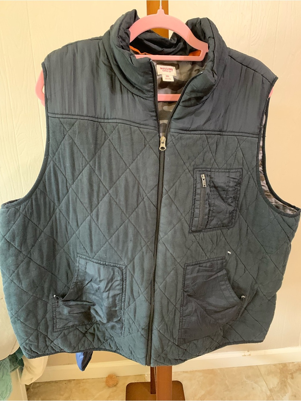 Target Men's Quilted Puffer Vest in Navy